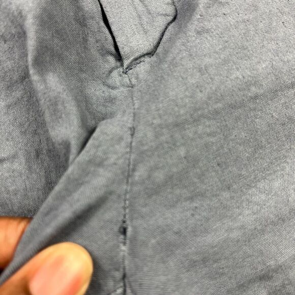 120 Lino Womens Linen Blend Ankle Pants Blue Slim Leg Trousers Size 48 12 US * - Picture 12 of 12